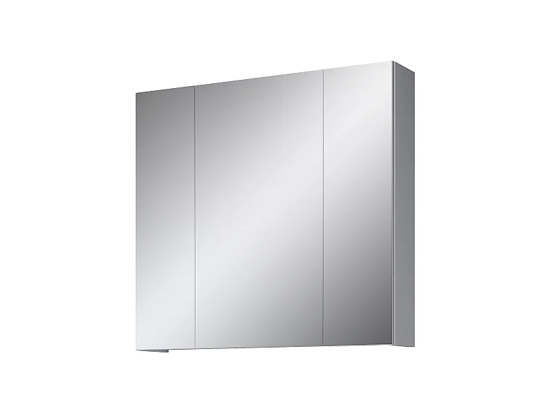 Devon Bad Spiegelschrank 3 Türen weiß, Spiegelglas.