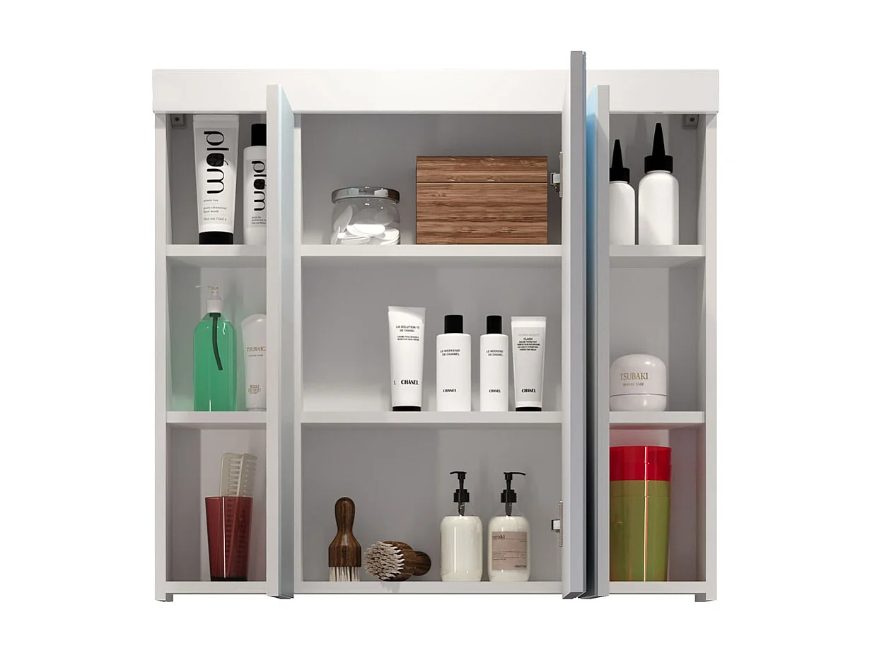 Wit medicijnkastje met spiegel Divone 80 cm