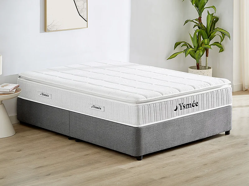 Materasso 160 x 200 cm molle insacchettate accoglienza nano molle + memory foam sp. 32 cm  - IPOH di YSMÉE