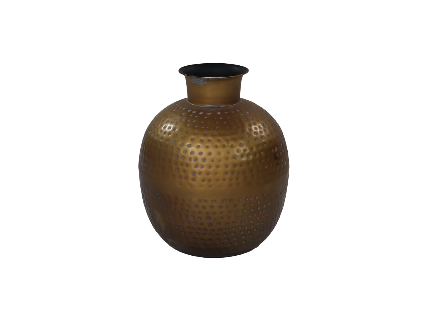 Padua - Vase - Métal - Laiton antique or-gris - ø30x35