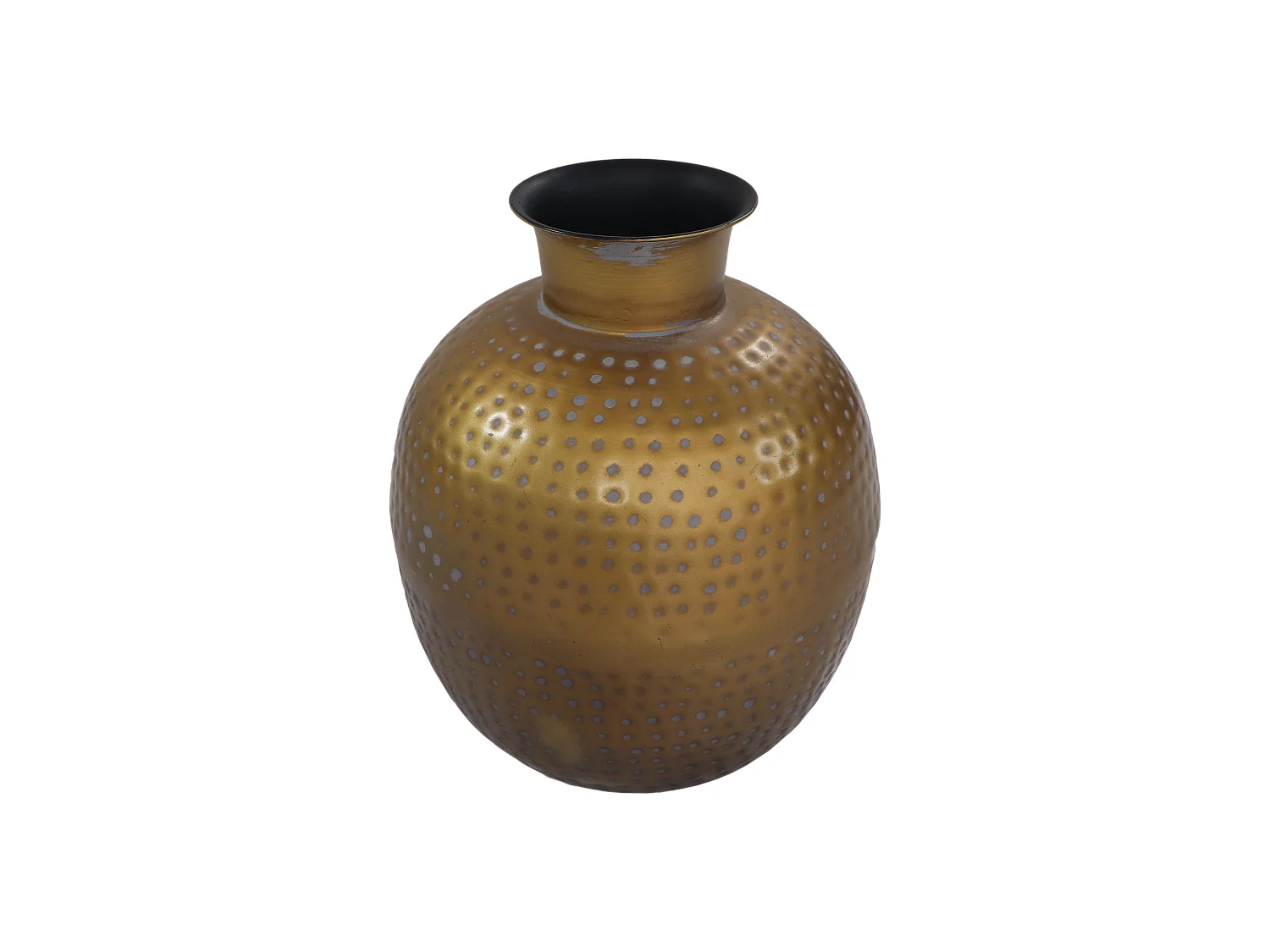 Padua - Vase - Métal - Laiton antique or-gris - ø30x35