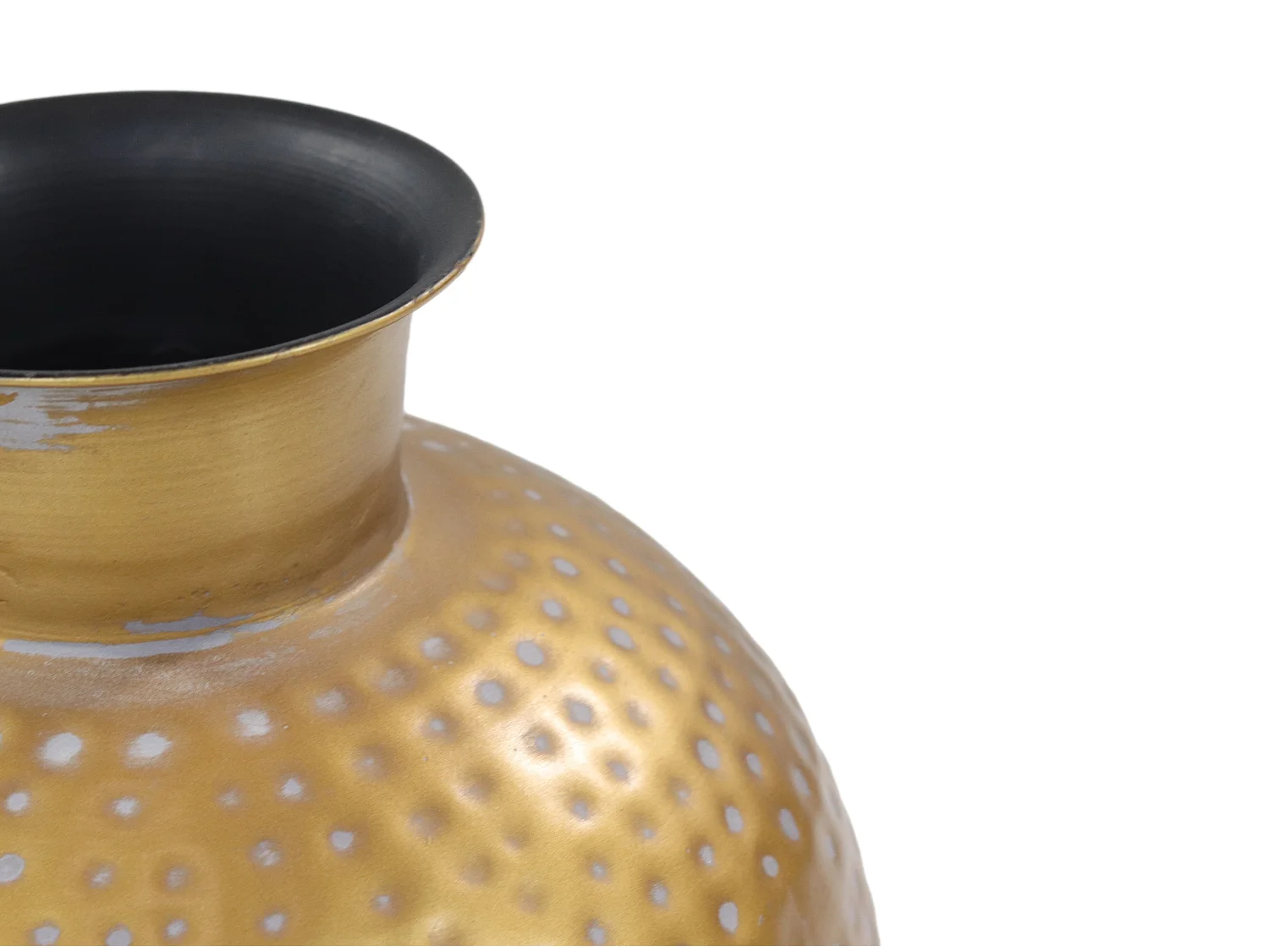 Padua - Vase - Métal - Laiton antique or-gris - ø30x35