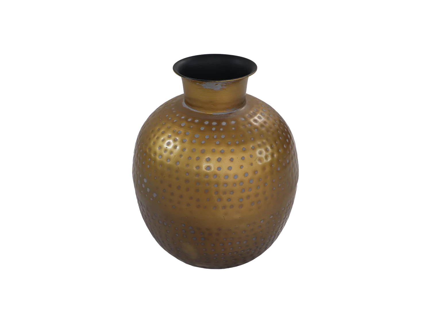 Padua - Vase - Métal - Laiton antique or-gris - ø30x35