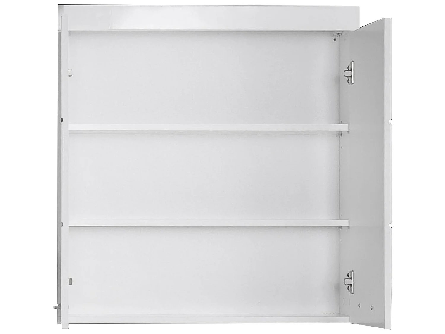 Meuble haut salle de bain mélaminé blanc. L - H - P : 73 | 77 | 23 cm