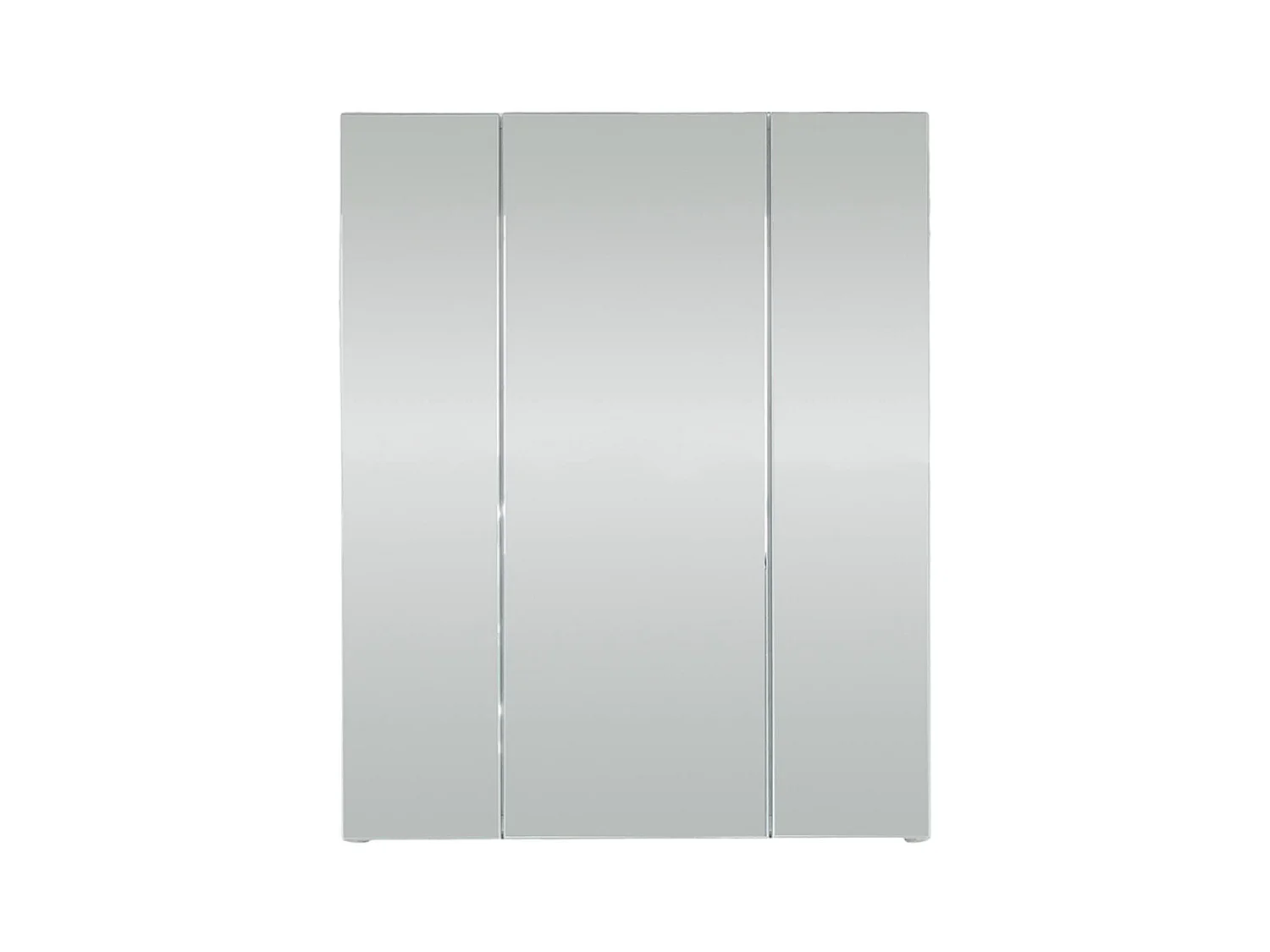 Meuble haut avec miroir - Mélaminé - Blanc - 60 - 74 - 18 cm