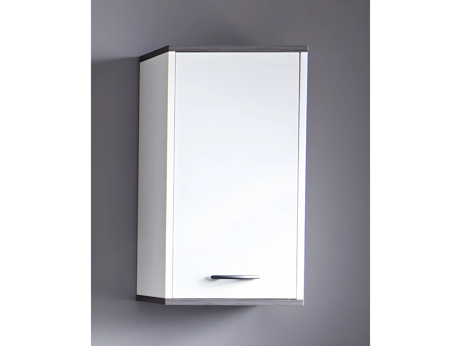 Meuble salle de bain mélaminé. Meuble haut. L - H - P : 32 - 60 - 21 cm