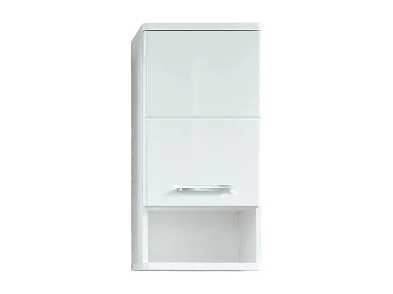 Armoire de toilette 1 porte mélaminé blanc Micko