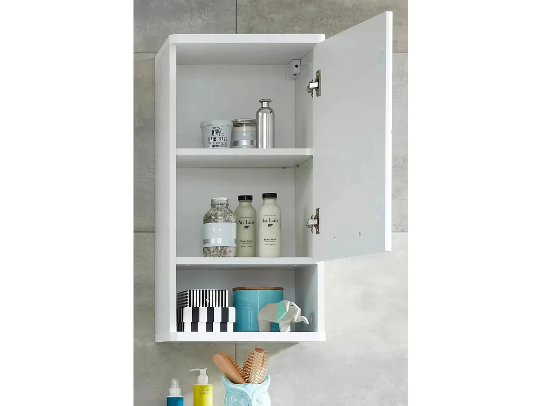 Micko witte melamine 1-deurs badkamermeubel