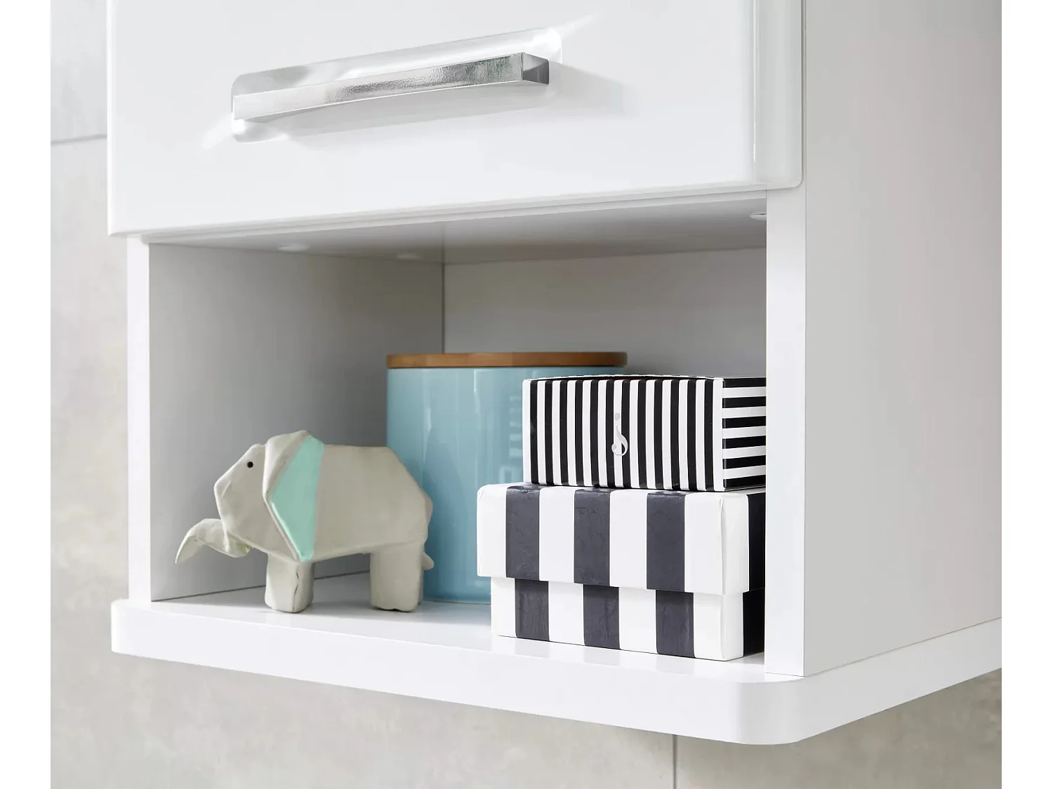 Micko witte melamine 1-deurs badkamermeubel