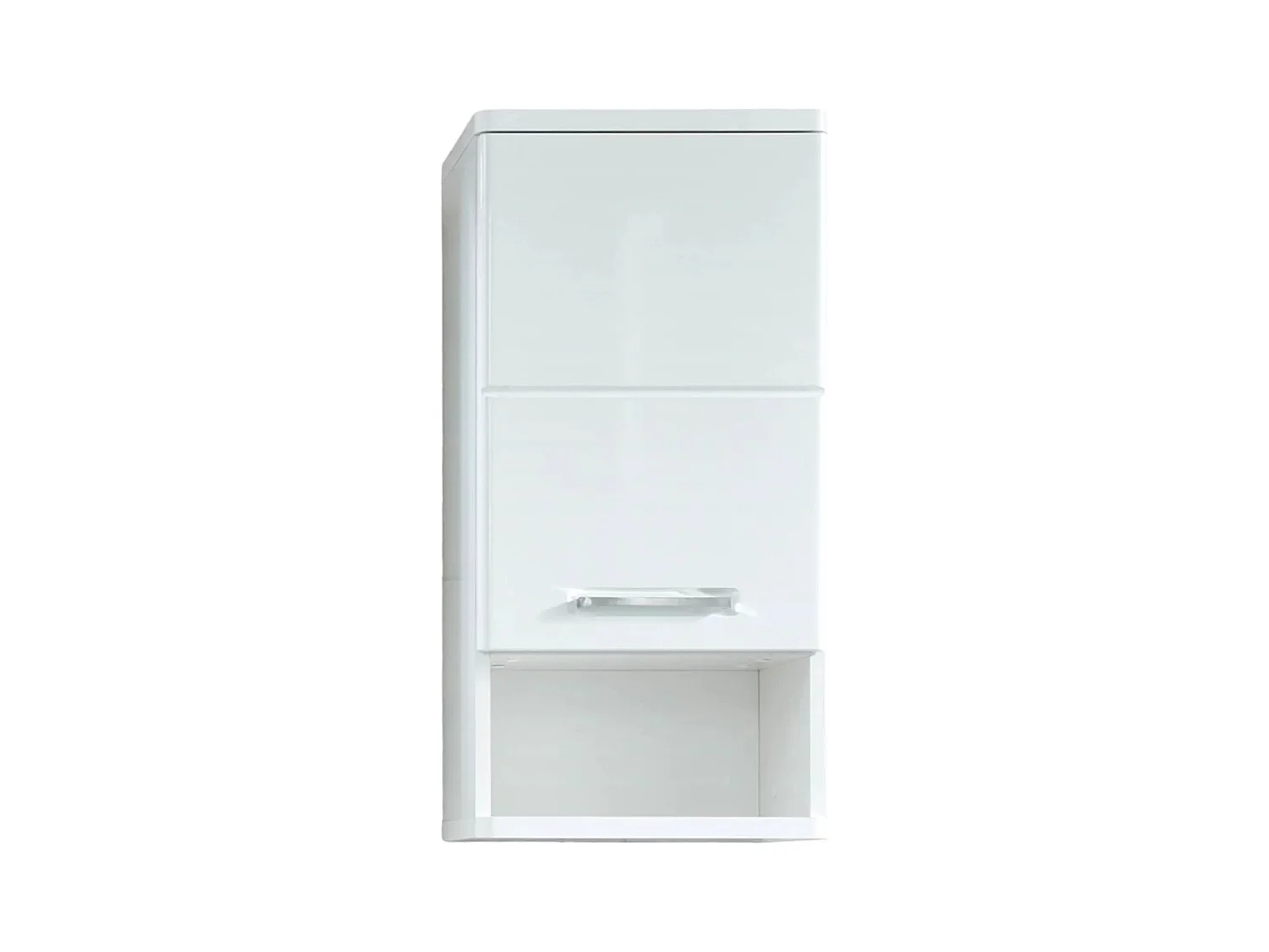 Armoire de toilette 1 porte mélaminé blanc Micko