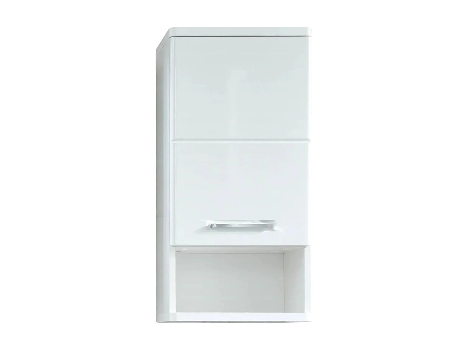 Armoire de toilette 1 porte mélaminé blanc Micko