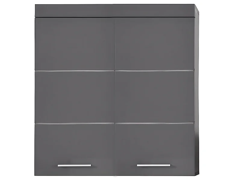 Meuble haut - Mélaminé - Gris - 73 - 77 - 23 cm