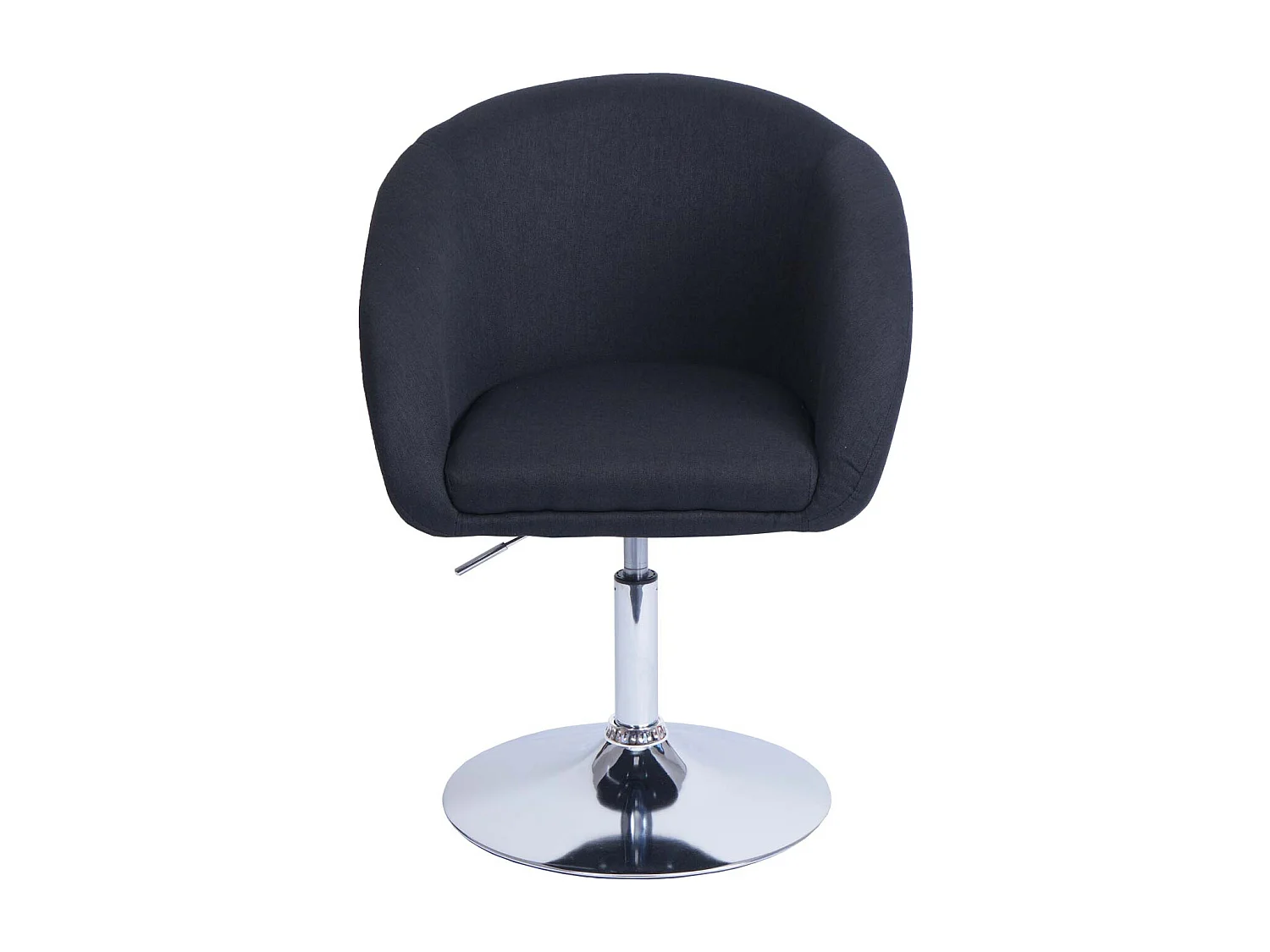 Dining chair MCW-F19 (set of 6),  fabric/textile in anthracite