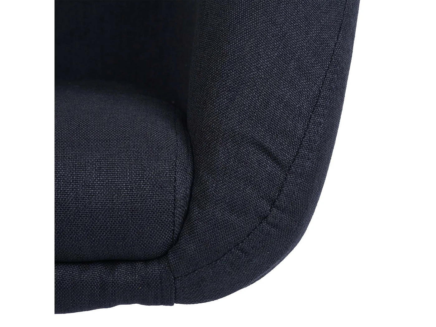 Dining chair MCW-F19 (set of 6),  fabric/textile in anthracite