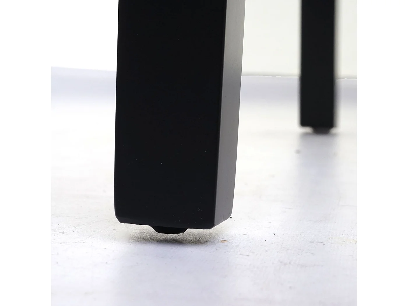 Juego de 6 sillas de comedor Littau de piel sintética,  polipiel, gris mate, patas oscuras