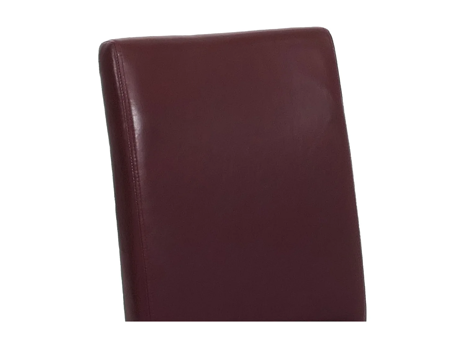 Chaise de salle à manger Littau similicuir (lot de 6),  simili-cuir, rouge, pieds foncés