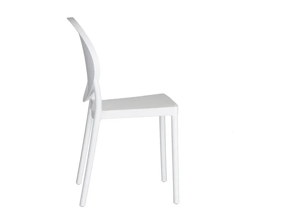 Chaise design moderne blanche Friday
