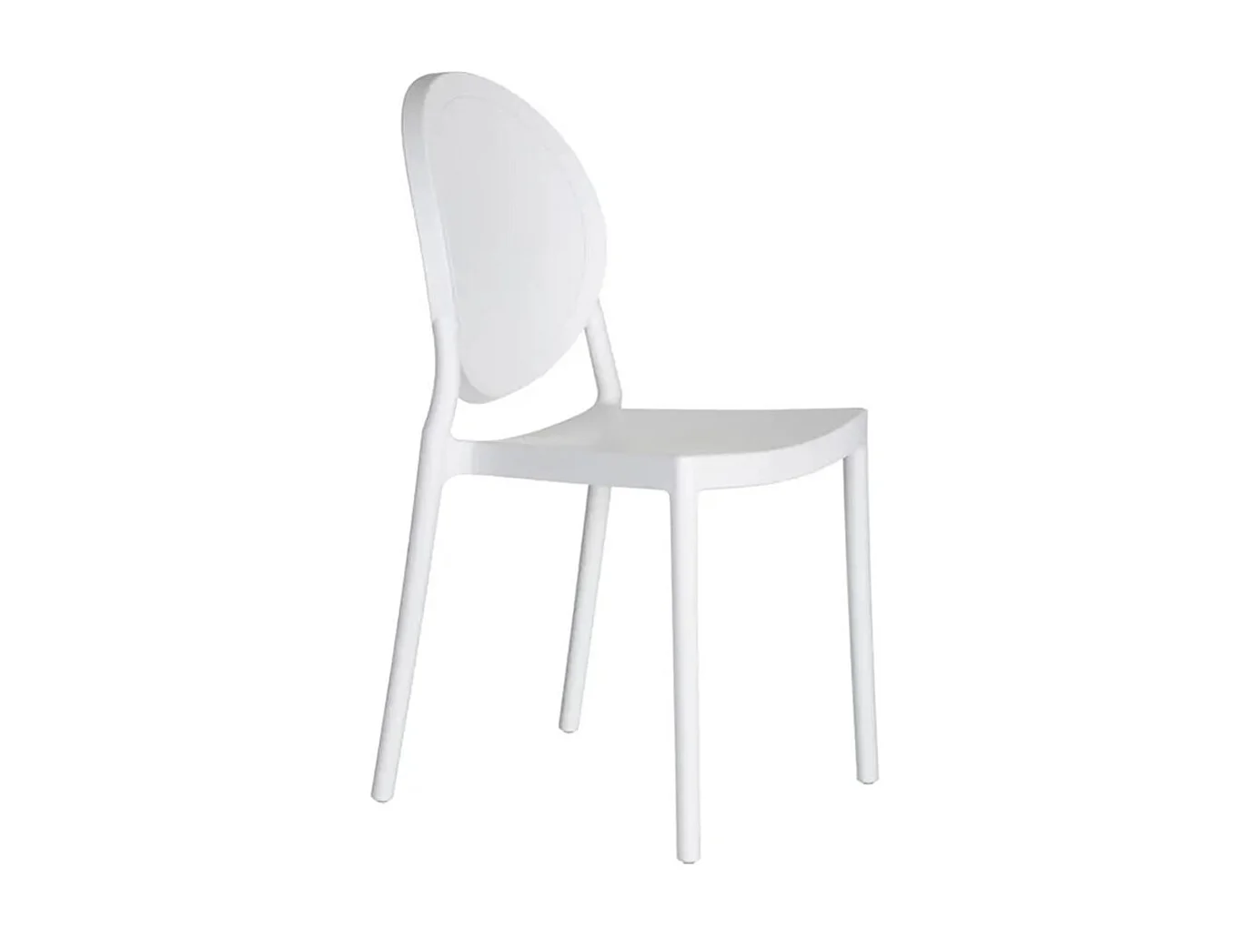 Chaise design moderne blanche Friday
