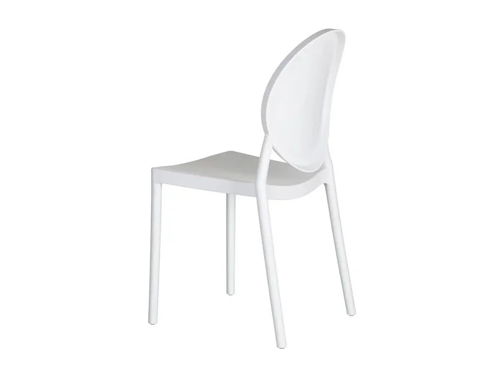 Chaise design moderne blanche Friday