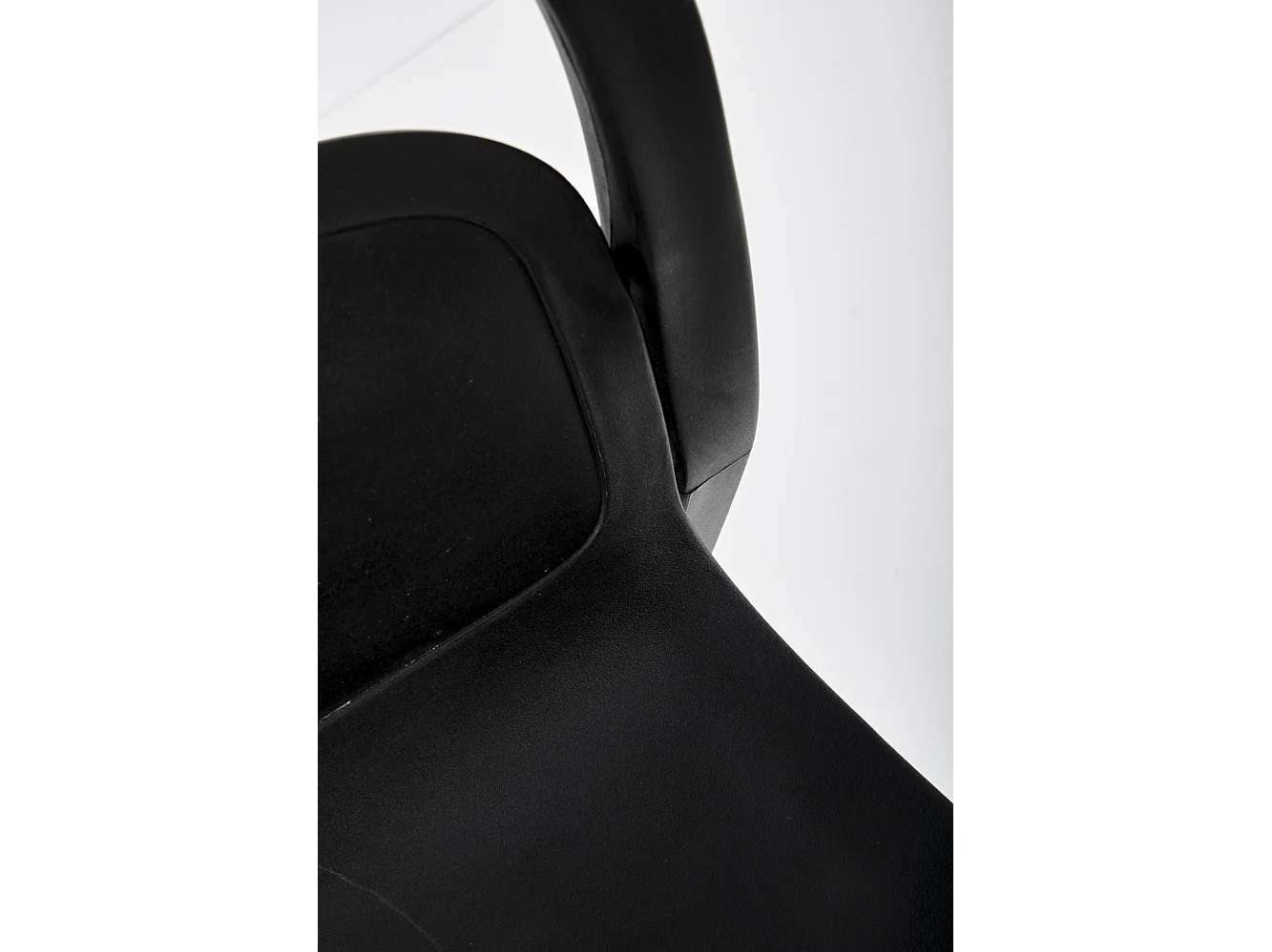 Sedia di design in polipropilene nero Mobi