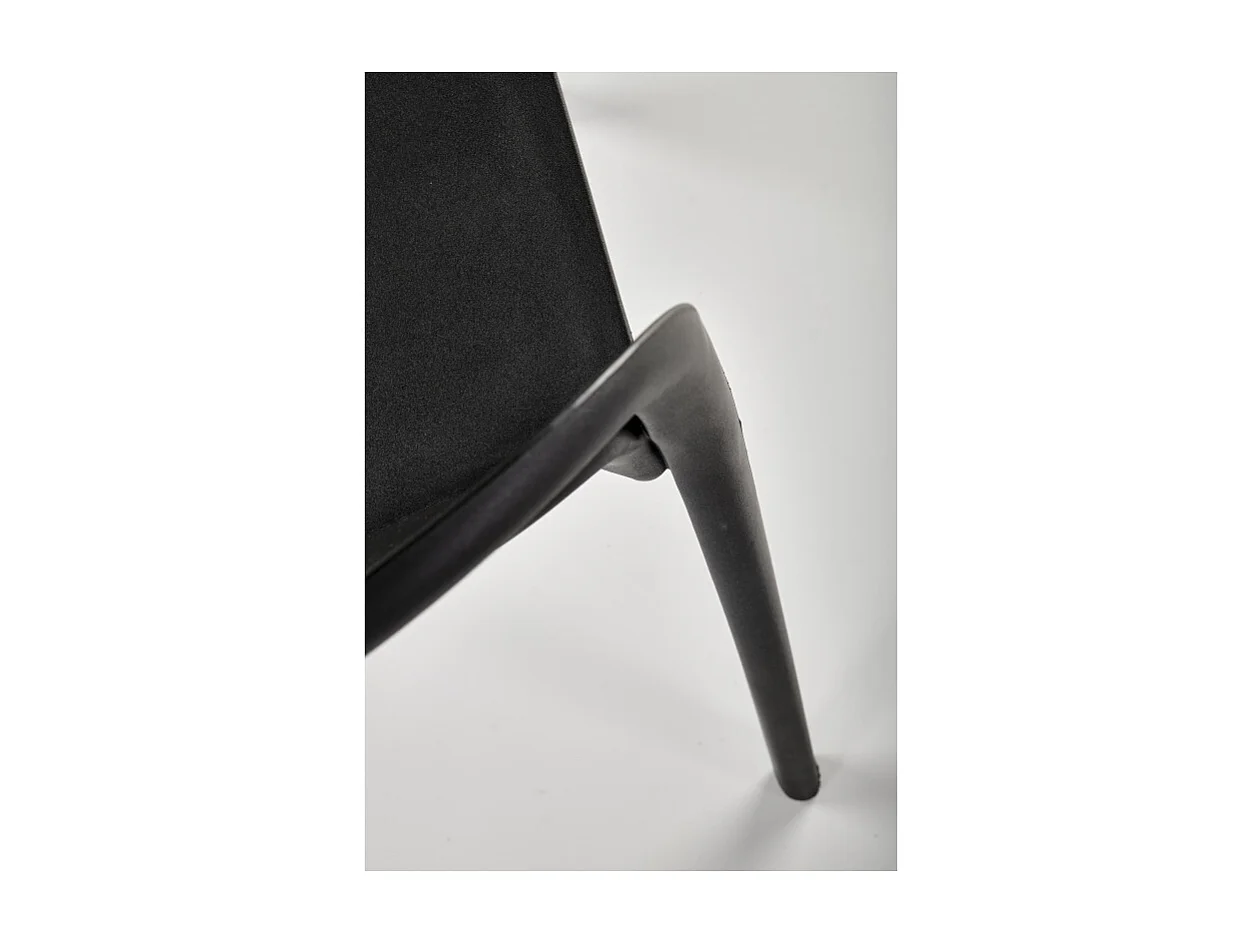 Sedia di design in polipropilene nero Mobi