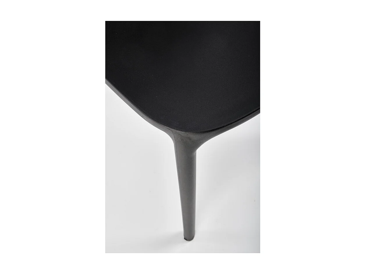 Silla de diseño Mobi de polipropileno negro