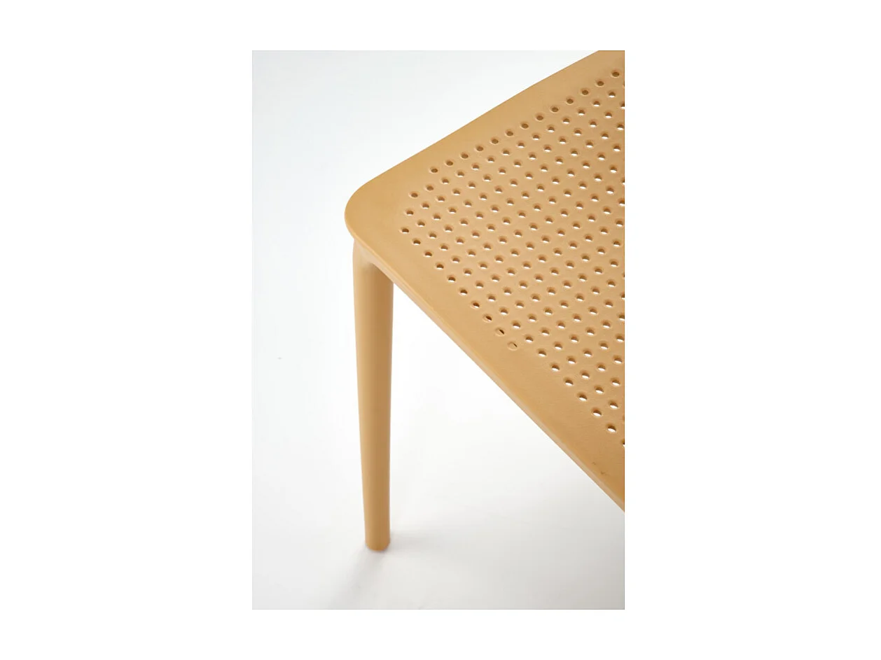 Chaise design polypropylène orange clair Samba