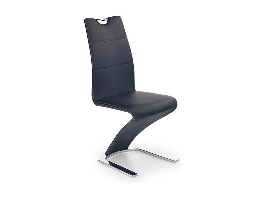 Chaise noire design avec pied U Esty - Noir