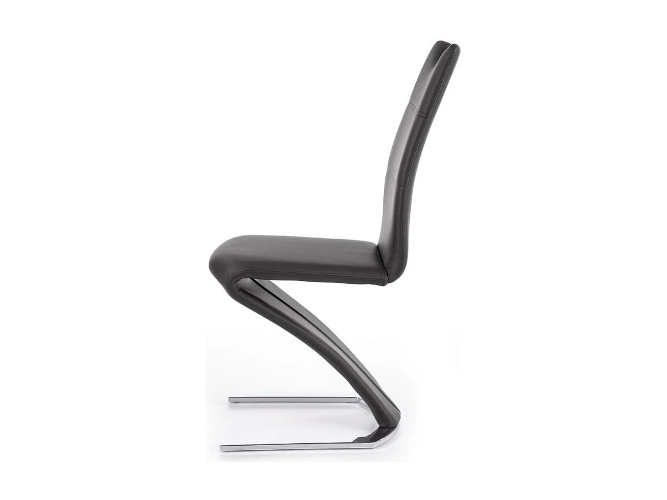 Chaise noire design avec pied U Esty - Noir