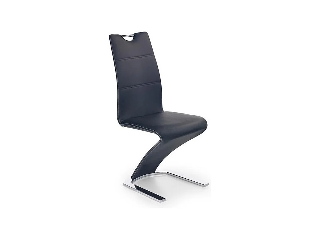 Chaise noire design avec pied U Esty - Noir
