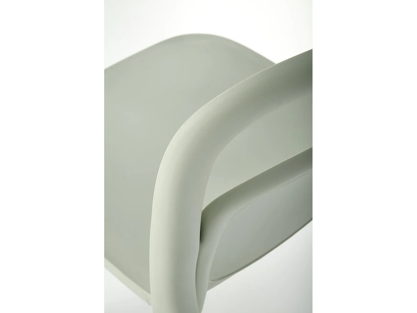 Silla de diseño Mobi de polipropileno verde menta