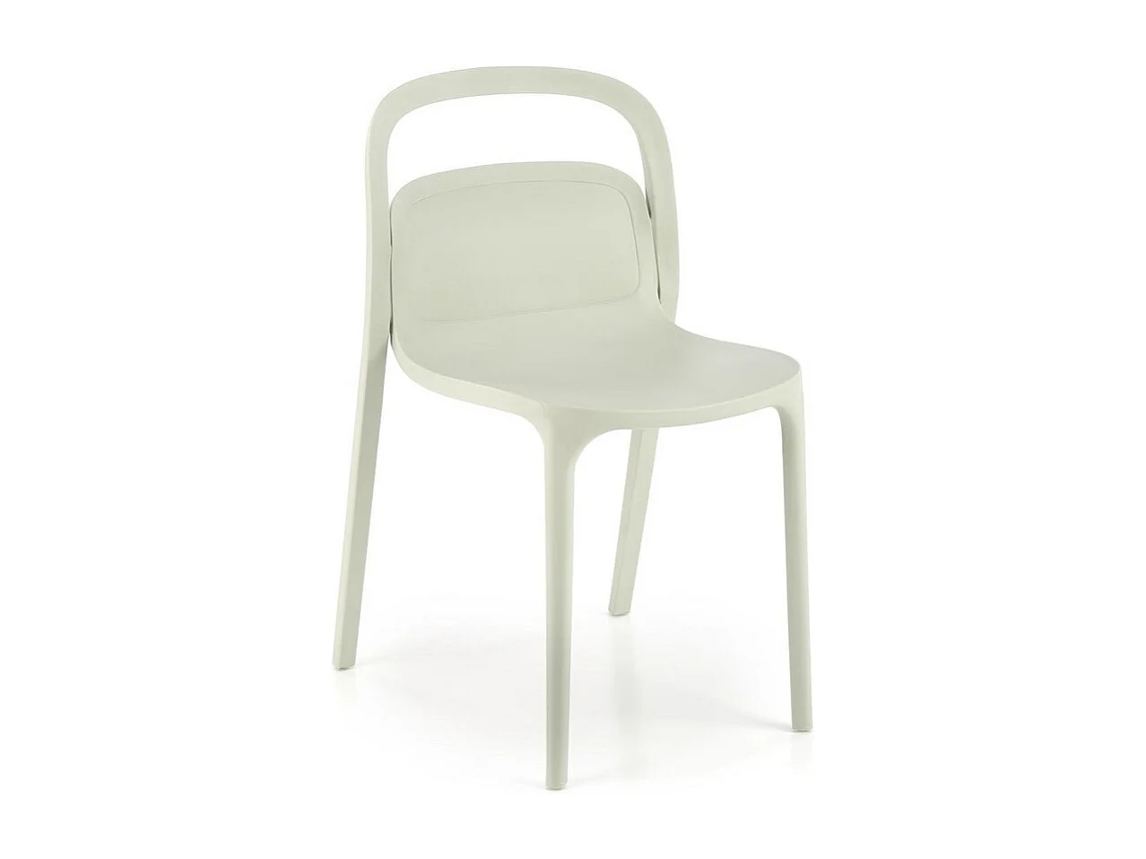 Sedia di design in polipropilene verde menta Mobi