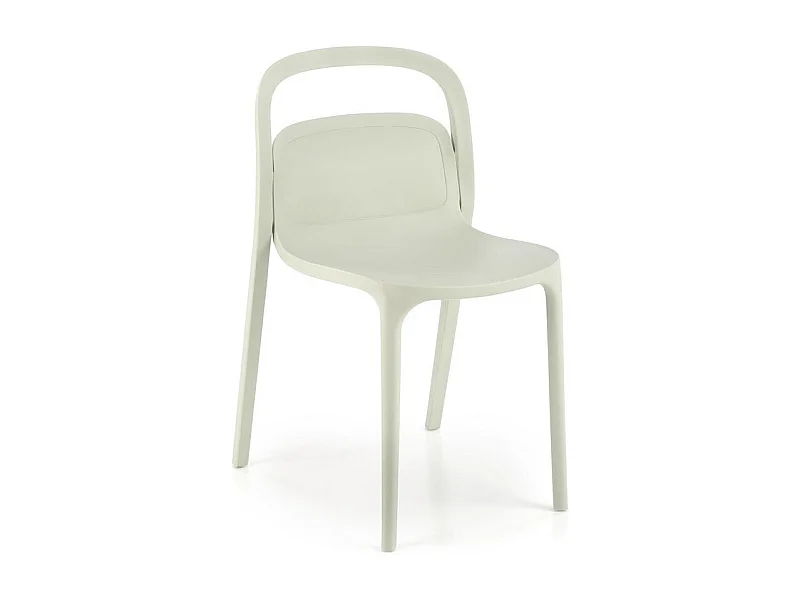 Chaise design polypropylène vert menthe Mobi