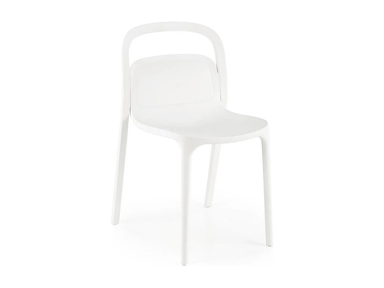 Chaise design polypropylène blanc Mobi