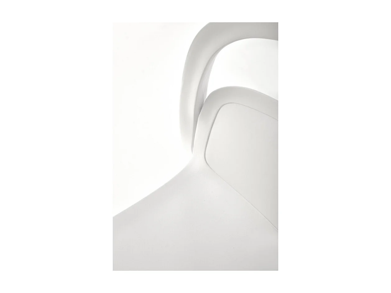 Chaise design polypropylène blanc Mobi