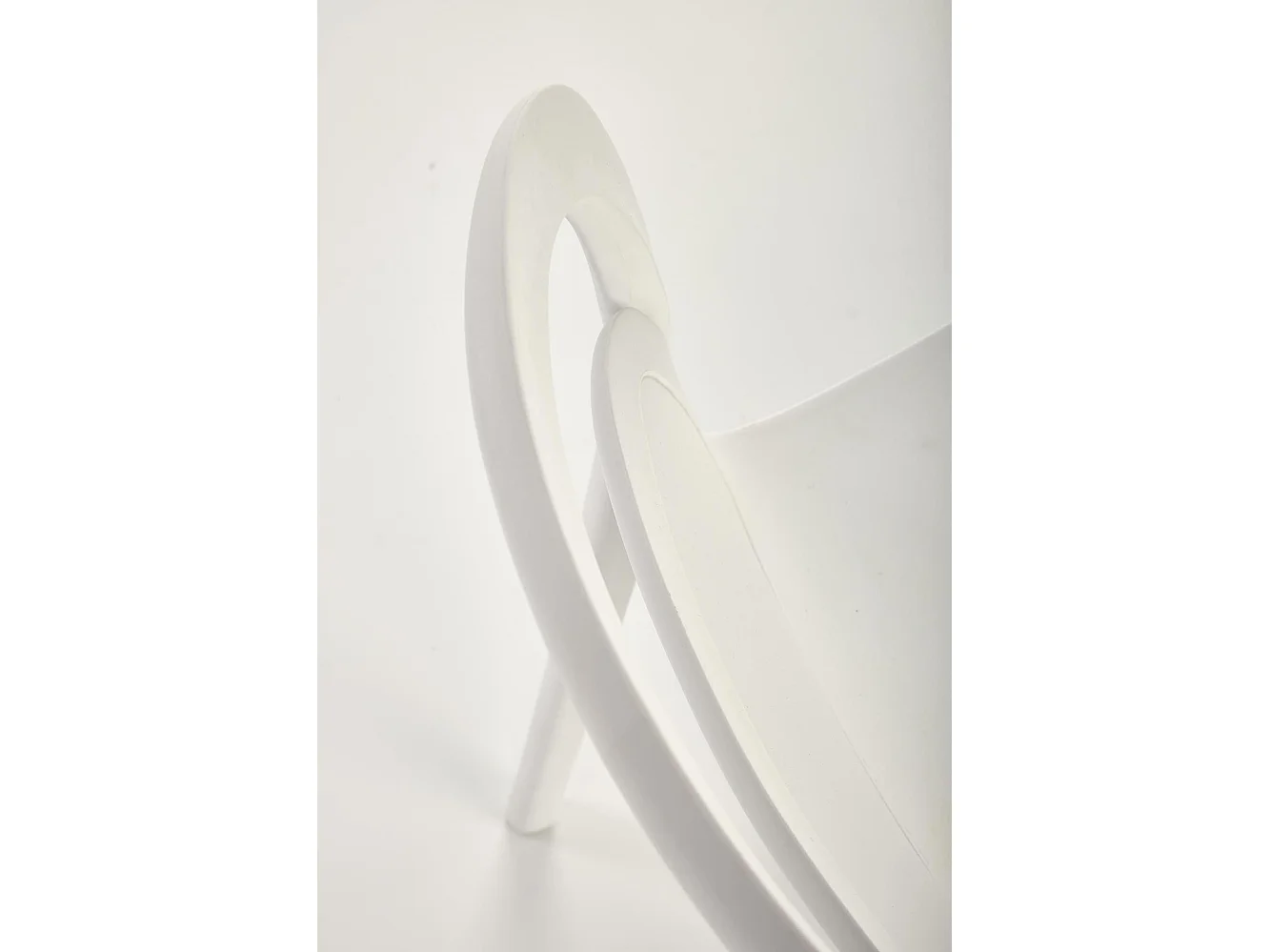 Chaise design polypropylène blanc Mobi