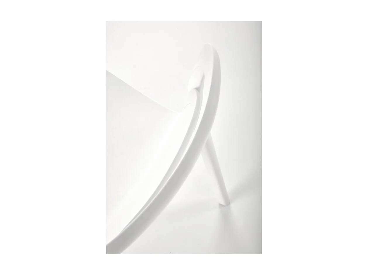 Chaise design polypropylène blanc Mobi