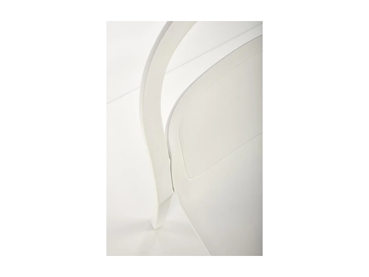 Chaise design polypropylène blanc Mobi