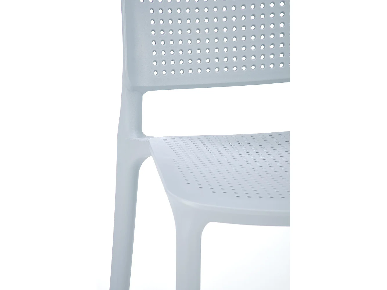 Silla de diseño Samba de polipropileno gris-azul
