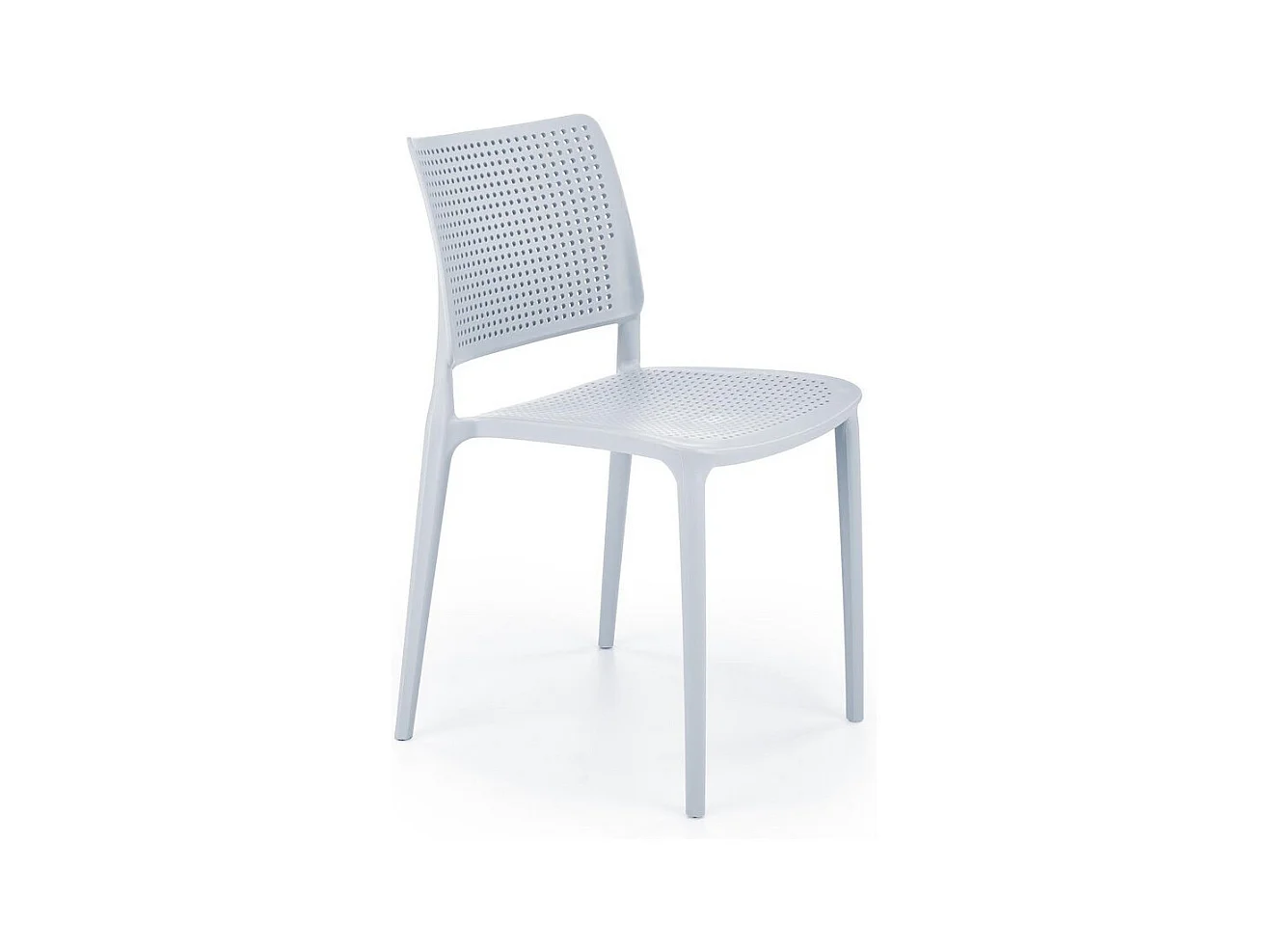 Chaise design polypropylène grise bleu Samba
