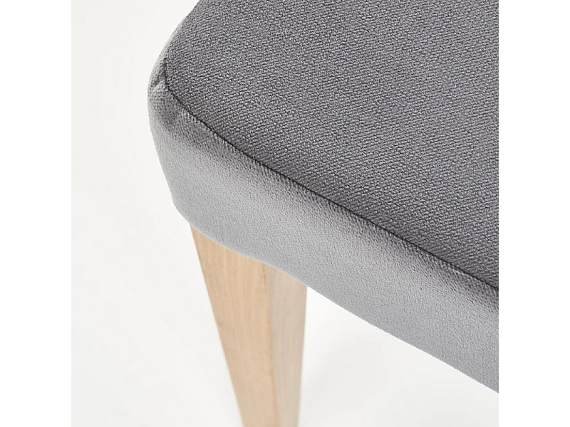 Chaise de salle à manger grise et bois Cox III