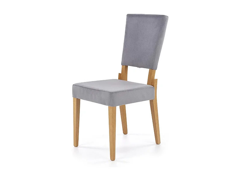 Chaise de salle à manger grise et bois Cox III