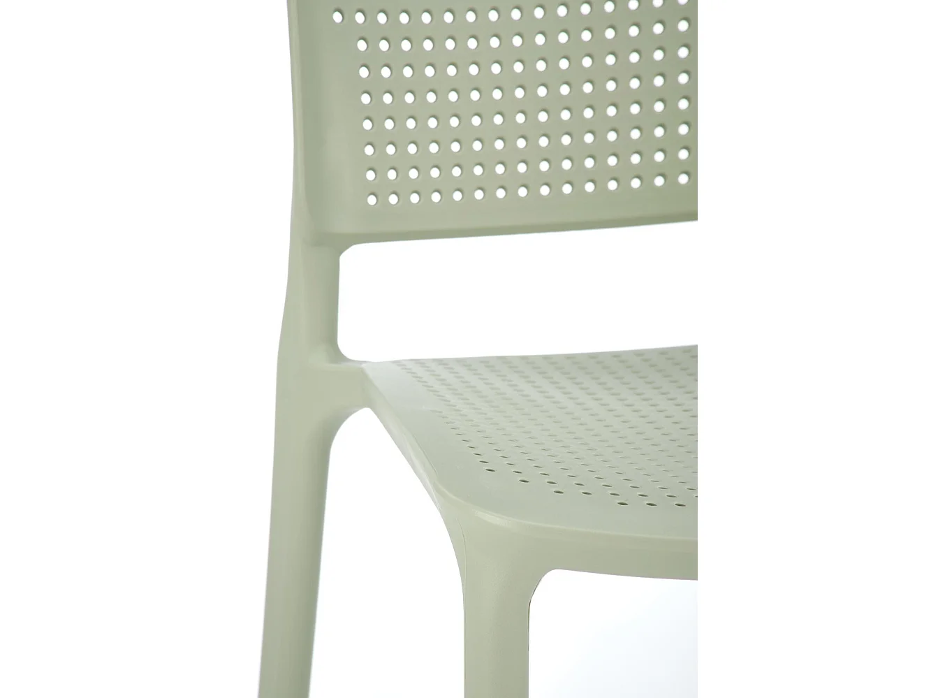 Silla de diseño de polipropileno verde menta Samba