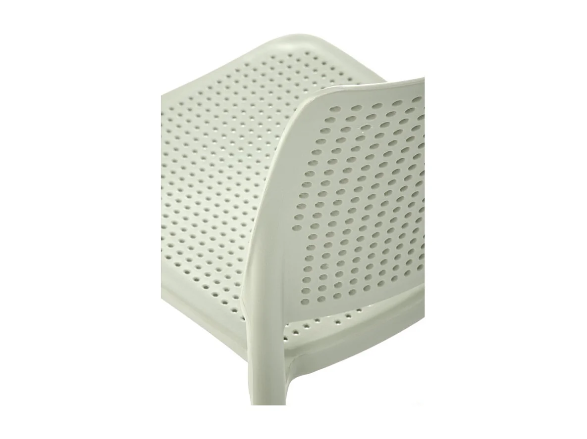 Silla de diseño de polipropileno verde menta Samba