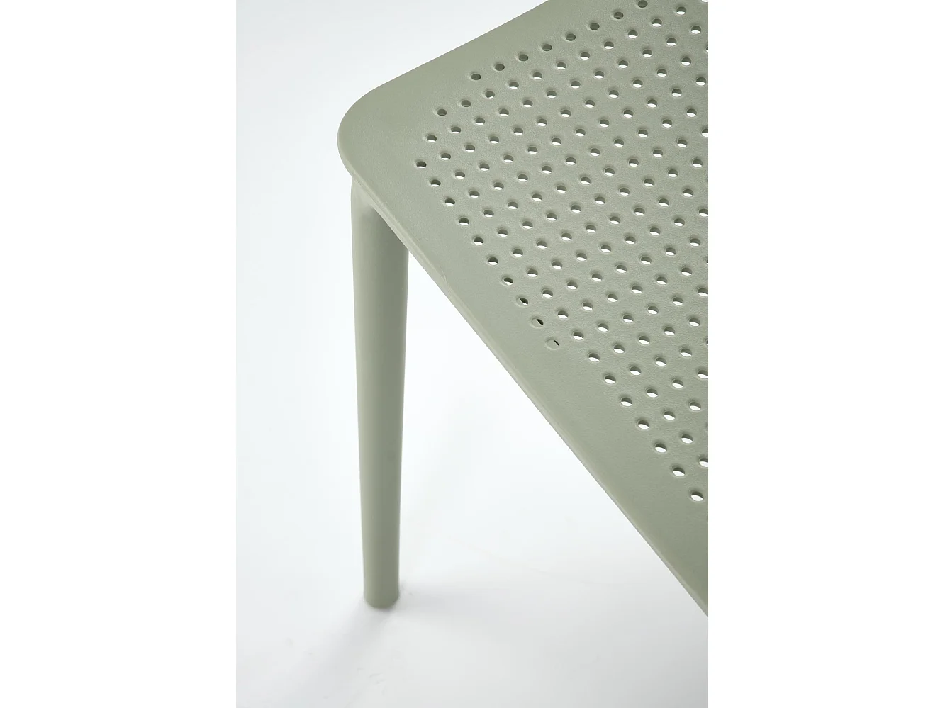 Silla de diseño de polipropileno verde menta Samba