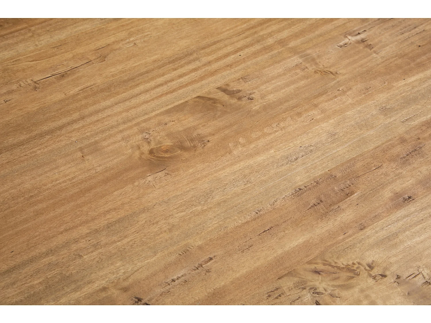 BISCOTTINI Table Basse en Tilleul Massif - Table d'appoint Finition Antique - Table de Chevet pour Chambre et Salon - 140x90x80cm