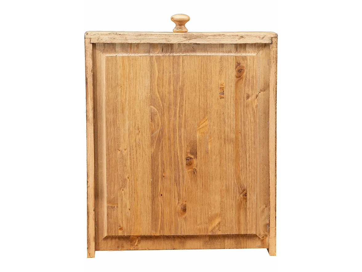 BISCOTTINI Bureau en Tilleul Massif - Bureau avec Rangement Finition Antique - Bureau d'Angle pour Table de Travail et Table d'Étude - 120x80x80cm