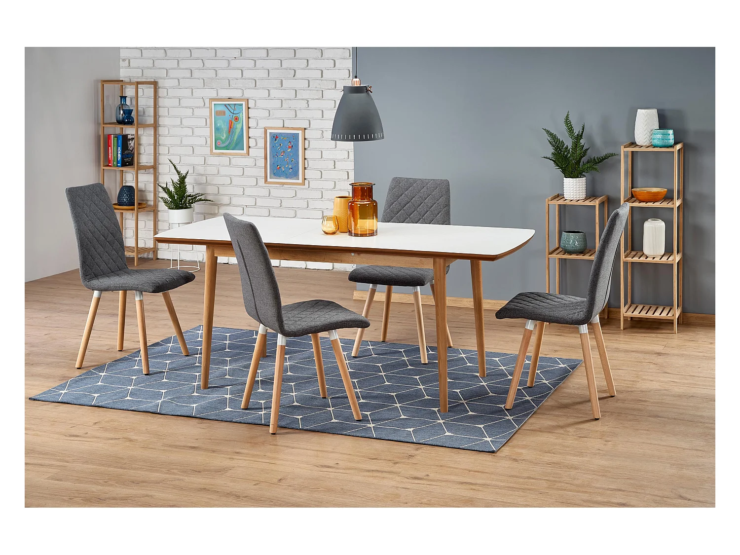 Table à manger extensible scandinave 140-185cm Will