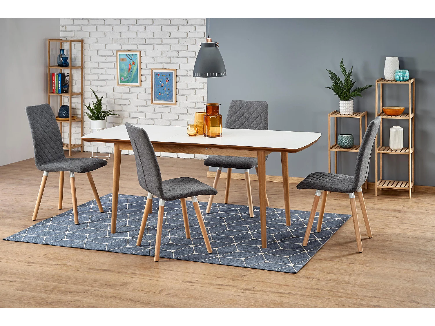 Table à manger extensible scandinave 140-185cm Will