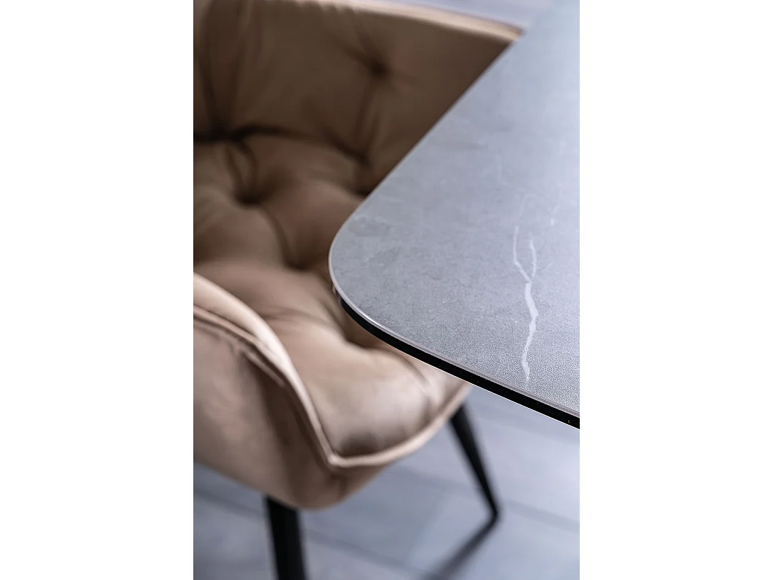 Table à manger design céramique 180 cm extensible Dolcik